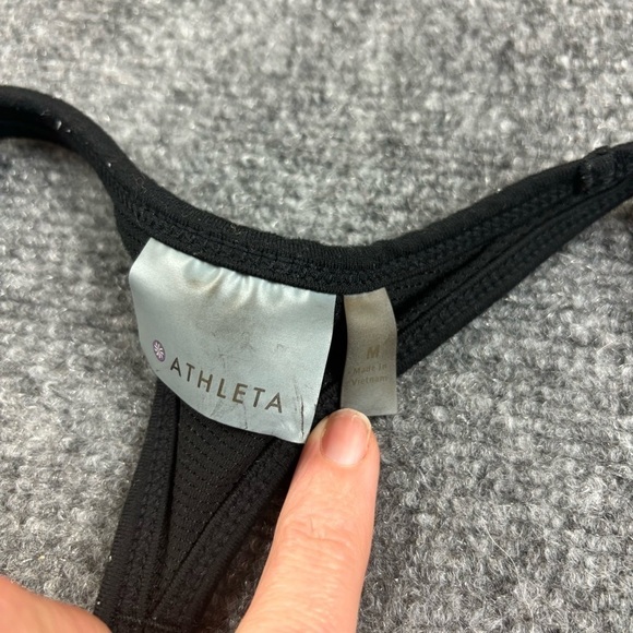 ATHLETA Women’s Black Built-In Bra Athletic Workout Tank Top size: Medium - Picture 6 of 10